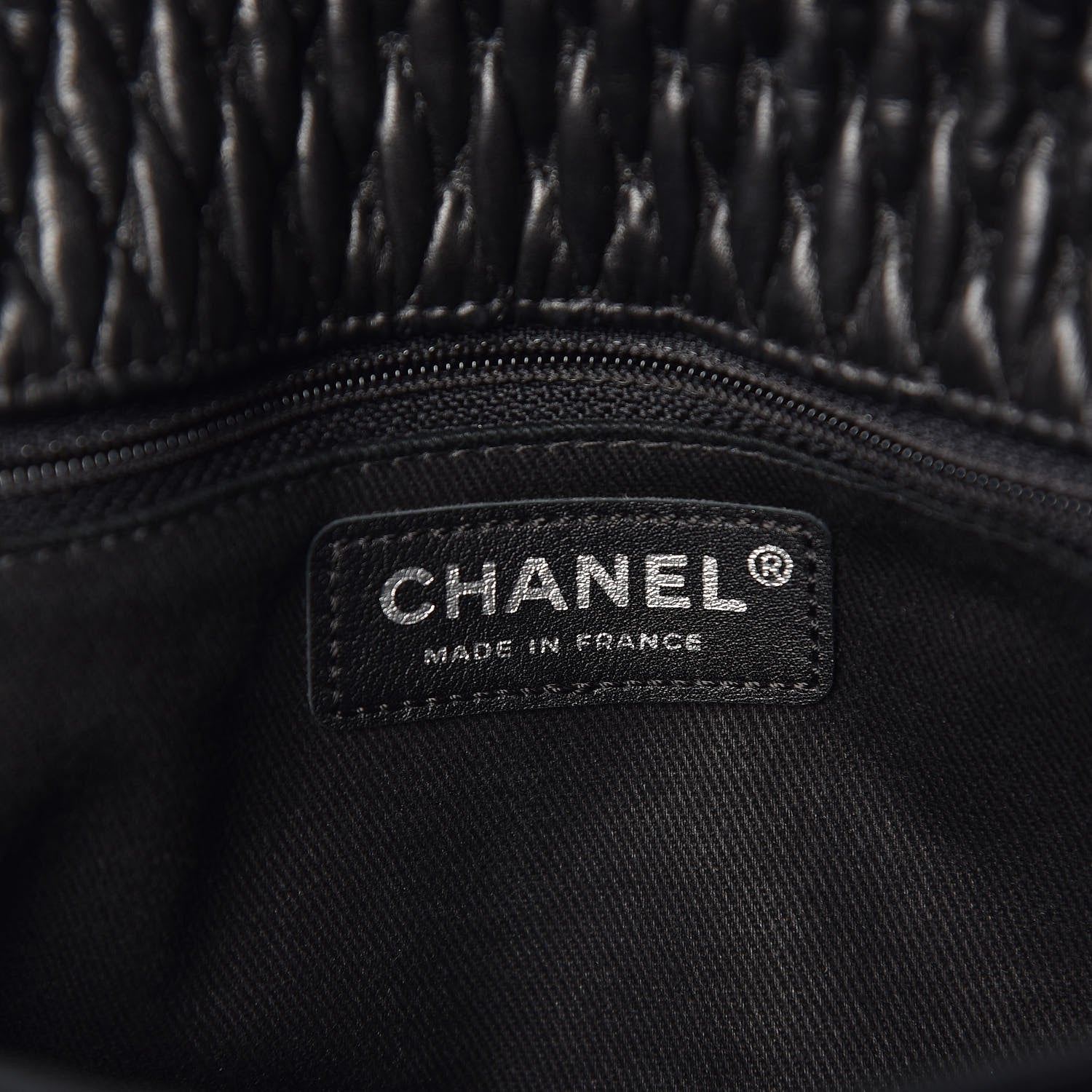 Chanel Vinyl Lambskin Quilted Shoulder Flap Black 6 of 10