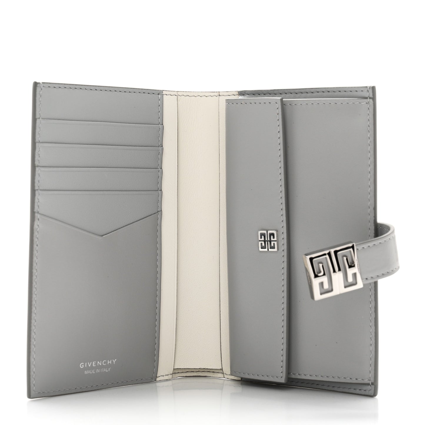 Smooth Box Calfskin 4G Wallet Cloudy Grey