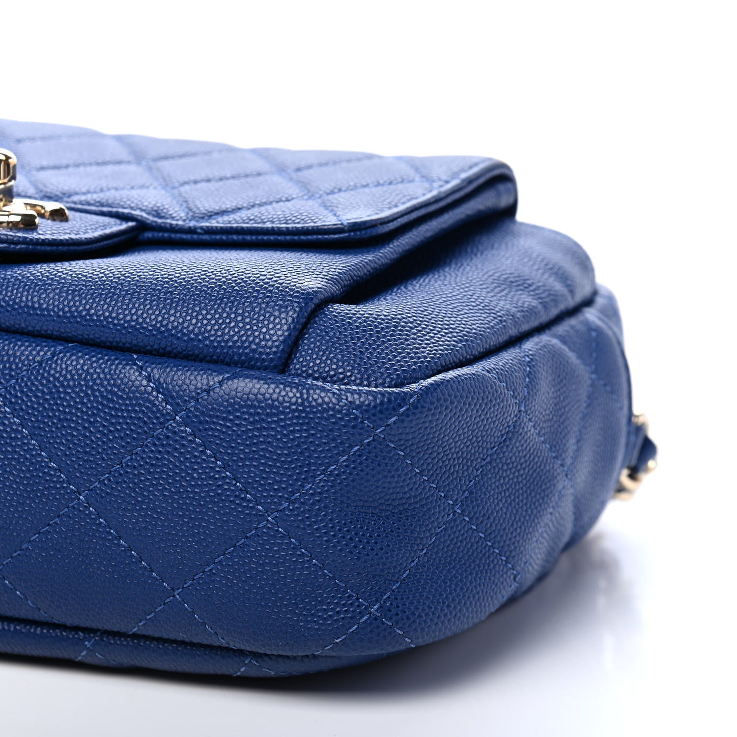 Chanel Caviar Quilted CC Day Camera Case Blue 8 of 8