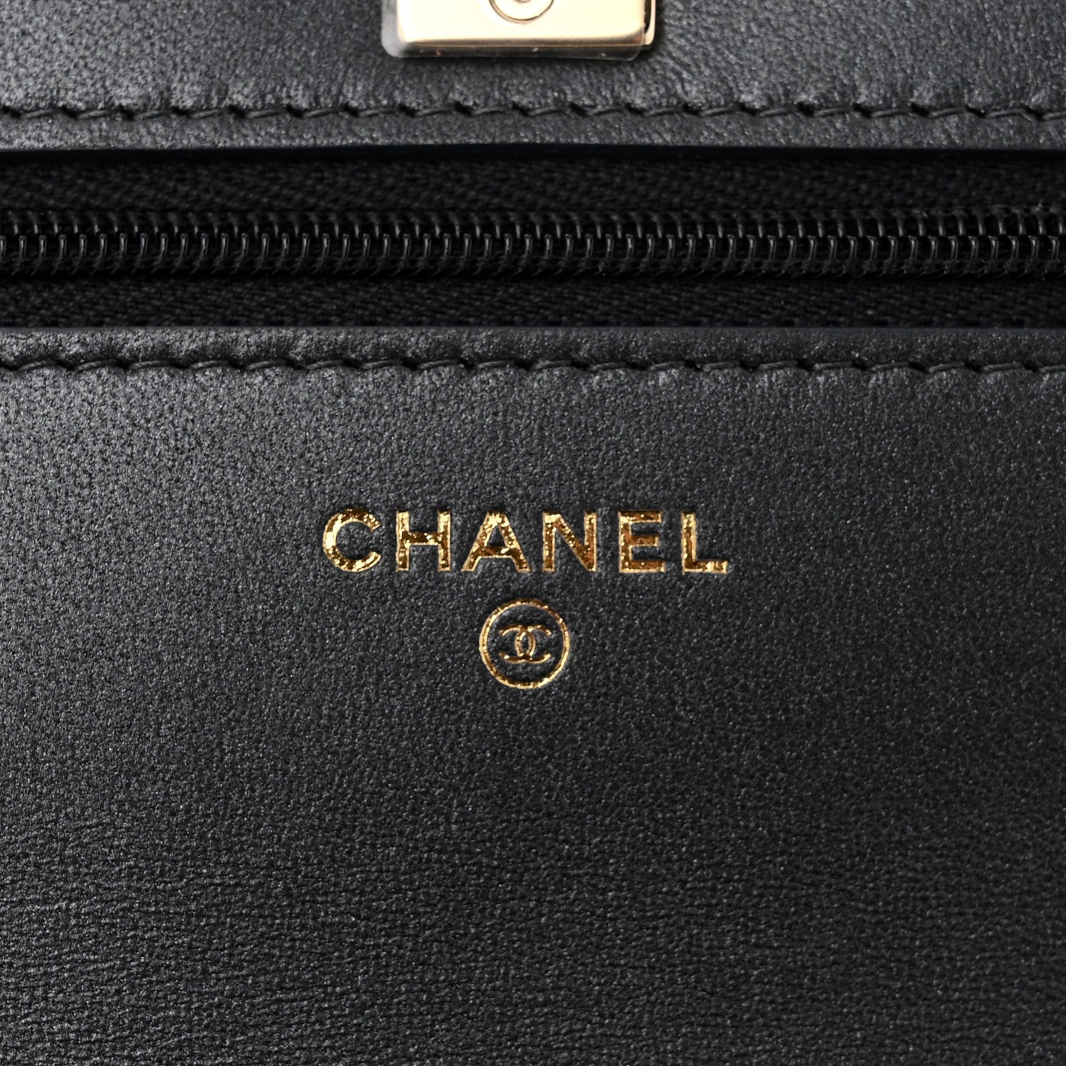 Chanel Pearly Lambskin Quilted Charms Wallet On Chain WOC Black 6 of 12