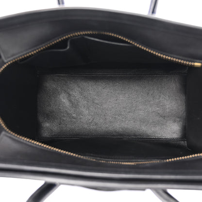 Celine Drummed Calfskin Micro Tri-Color Luggage Indigo 9 of 10