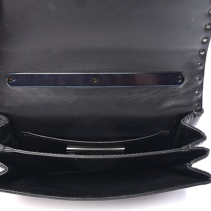 Valentino Garavani Vitello Rockstud All Over Va Va Voom Flap Bag Black 4 of 4