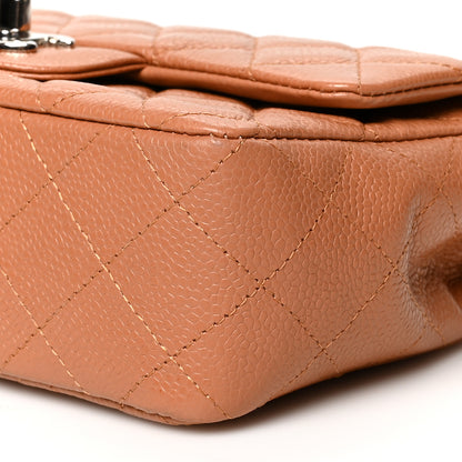 Chanel Caviar Quilted Mini Rectangular Flap Light Brown 10 of 12