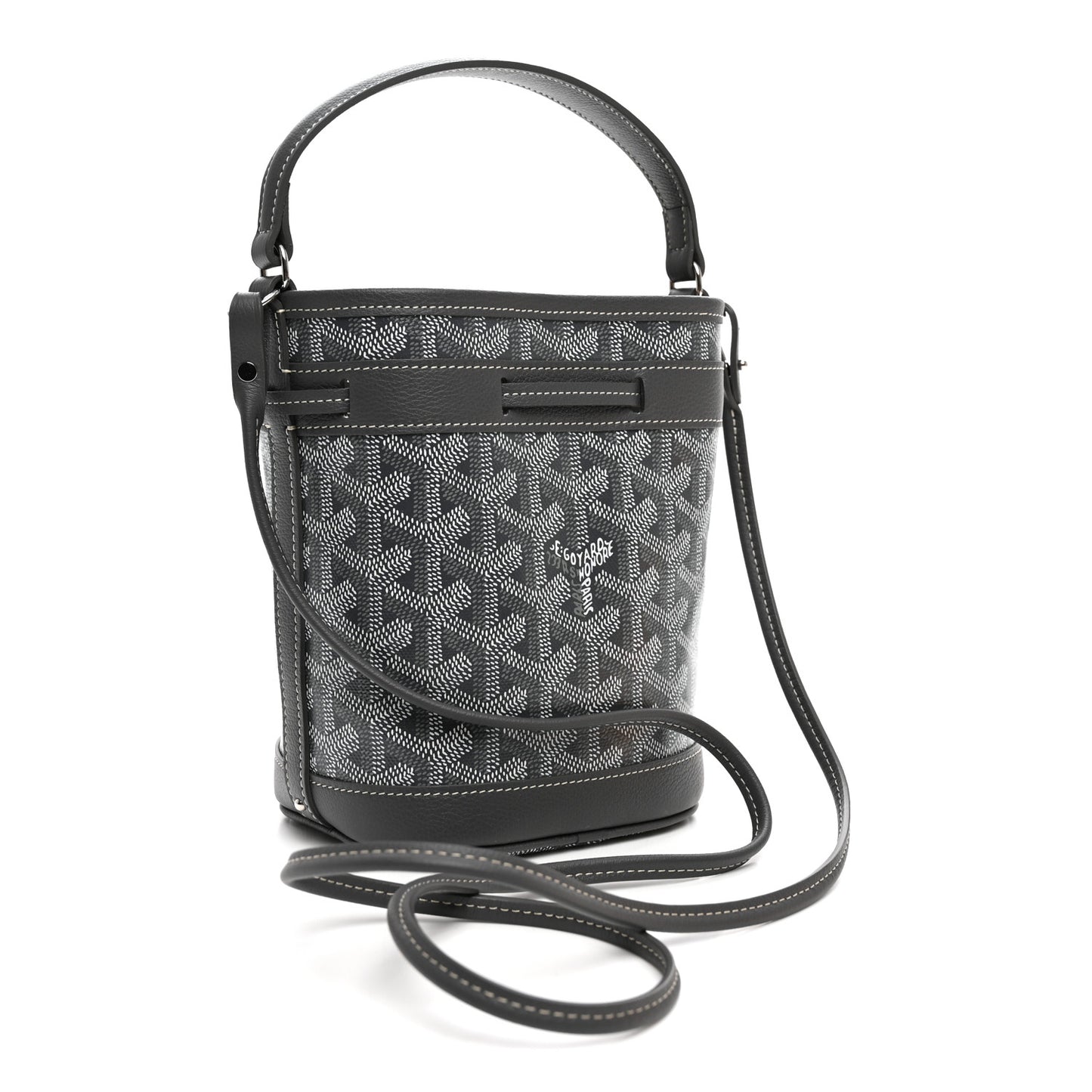 Goyardine Petit Flot Mini Bucket Bag Grey