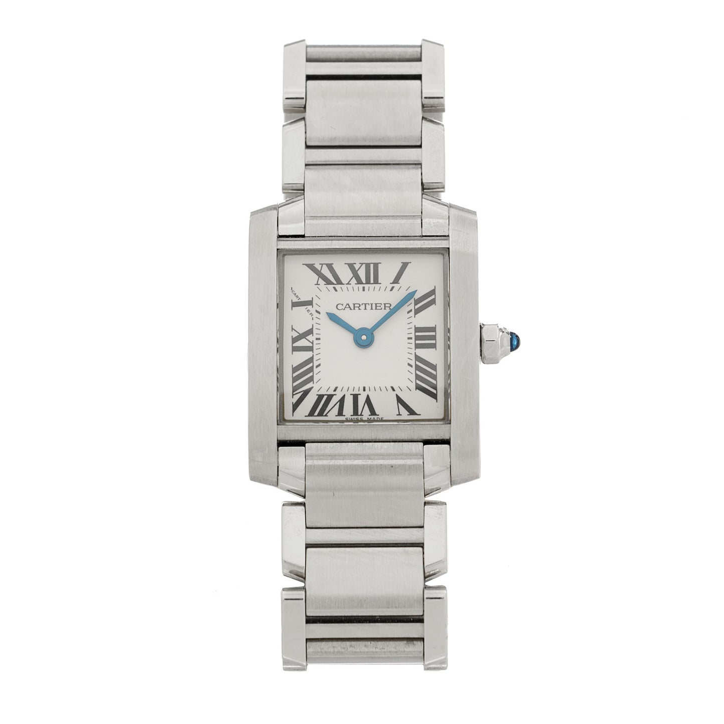 Stainless Steel 20mm Tank Francaise Quartz Watch