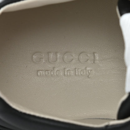 Gucci Calfskin Iridescent Logo Womens Rhyton Sneakers 35 Black 7 of 9