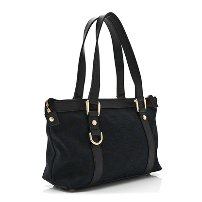 Gucci Monogram Small Abbey Tote Black 3 of 10