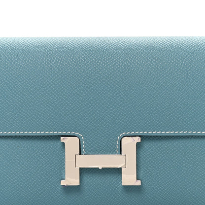 Hermes Epsom Constance Wallet To Go New Bleu Jean 7 of 8
