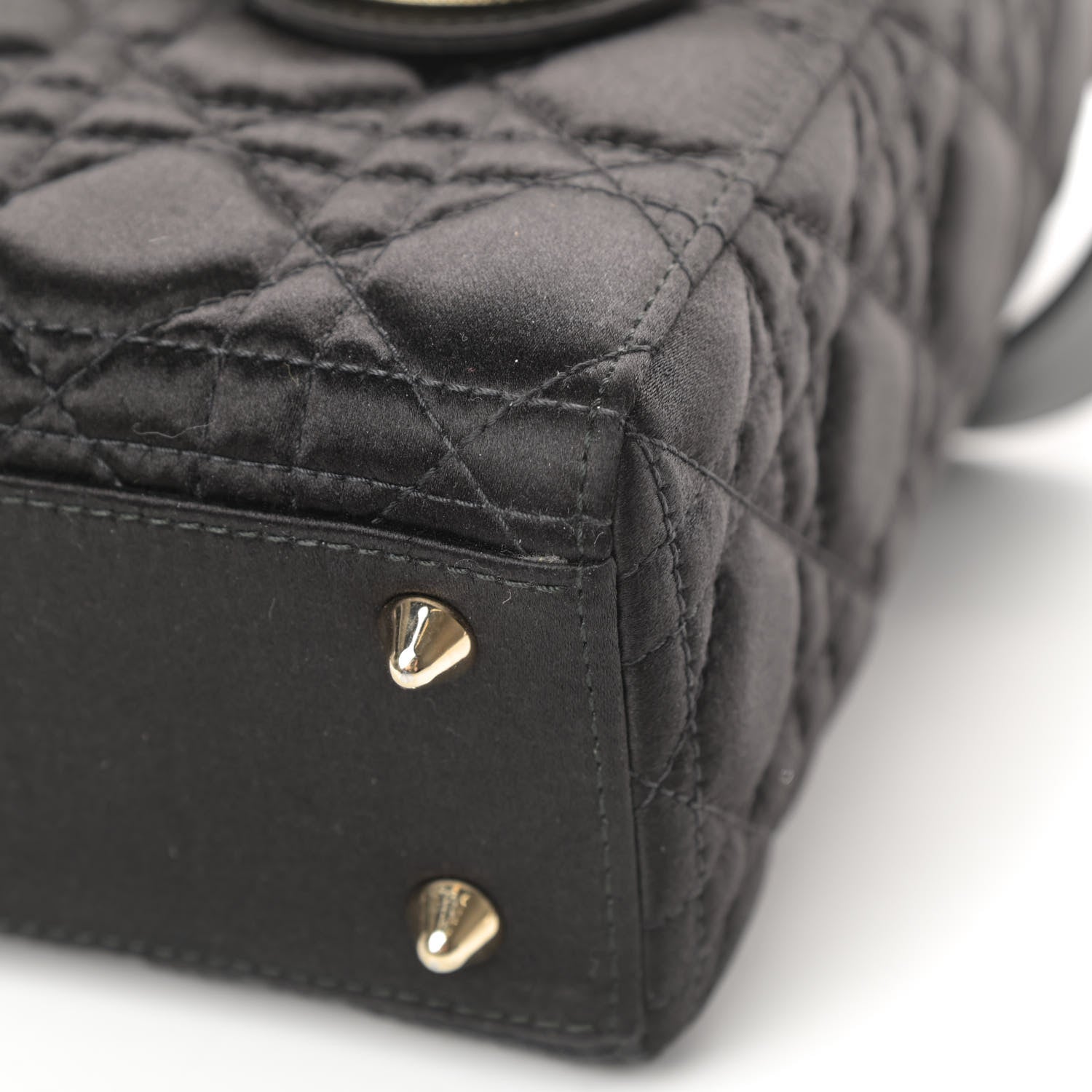 Christian Dior Satin Swarovski Crystal Cannage My ABC Lady Dior Black 11 of 11