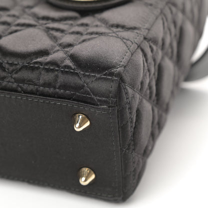 Christian Dior Satin Swarovski Crystal Cannage My ABC Lady Dior Black 11 of 11