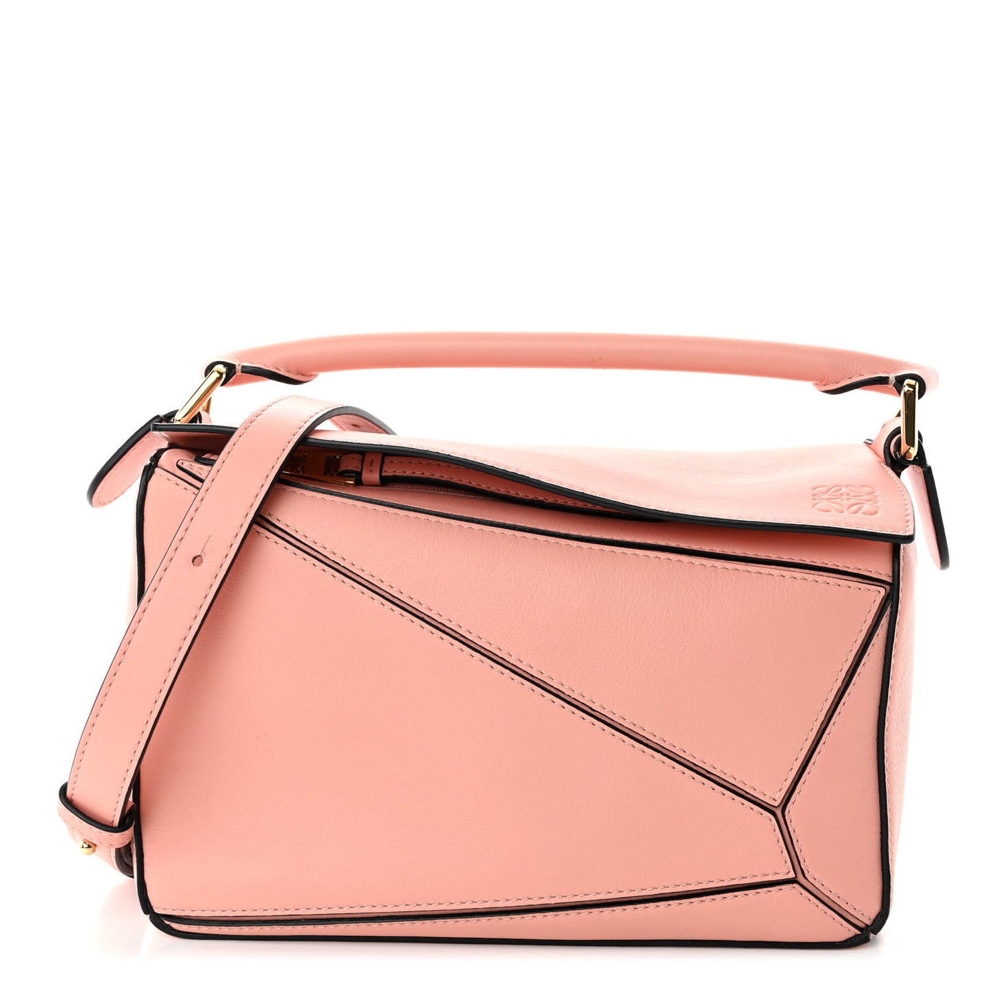 Calfskin Small Puzzle Bag Soft Pink