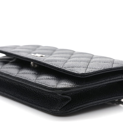 Chanel Caviar Quilted Wallet on Chain WOC Black 8 of 9