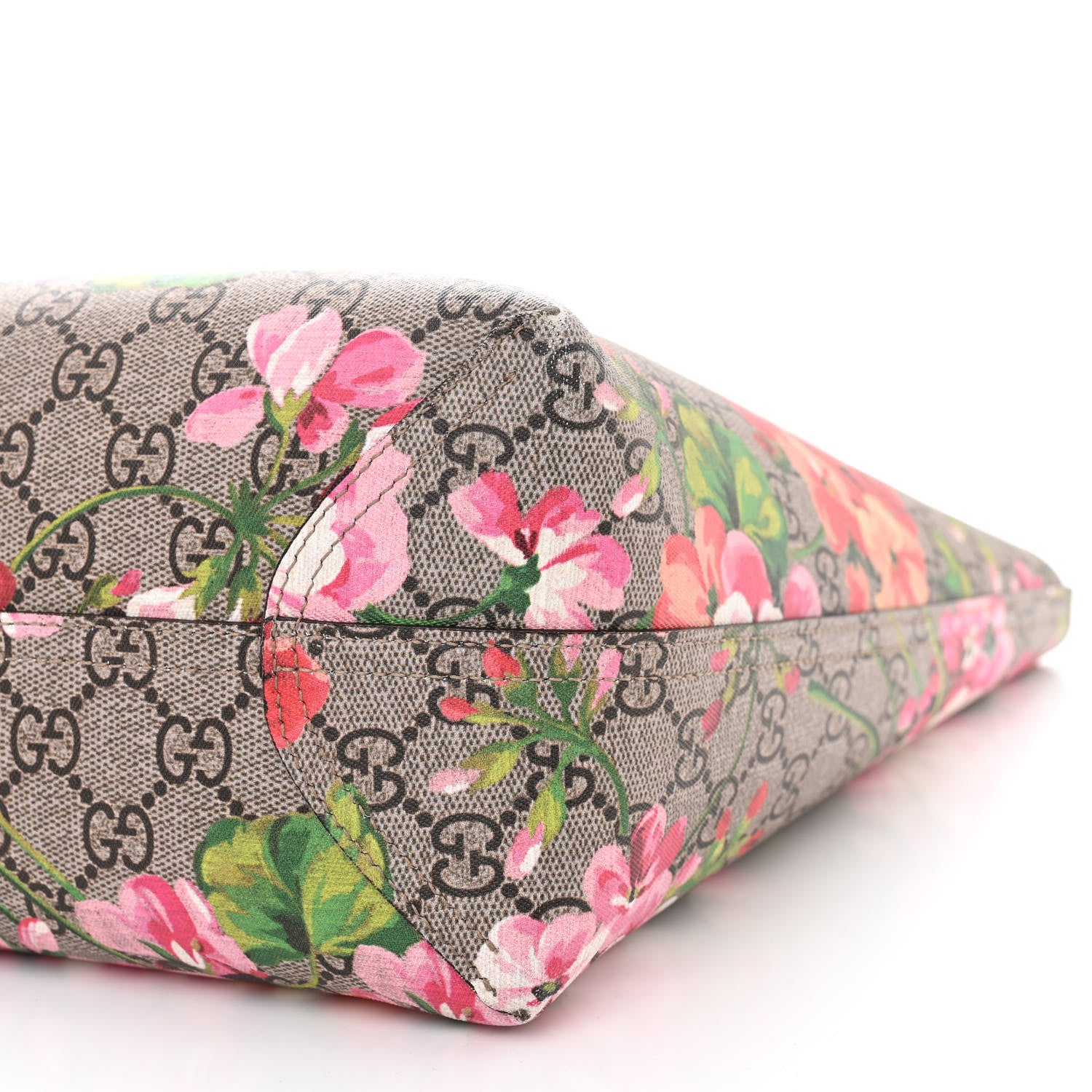 Gucci GG Supreme Monogram Blooms Medium Reversible Tote Beige Multicolor Dry Rose 9 of 18