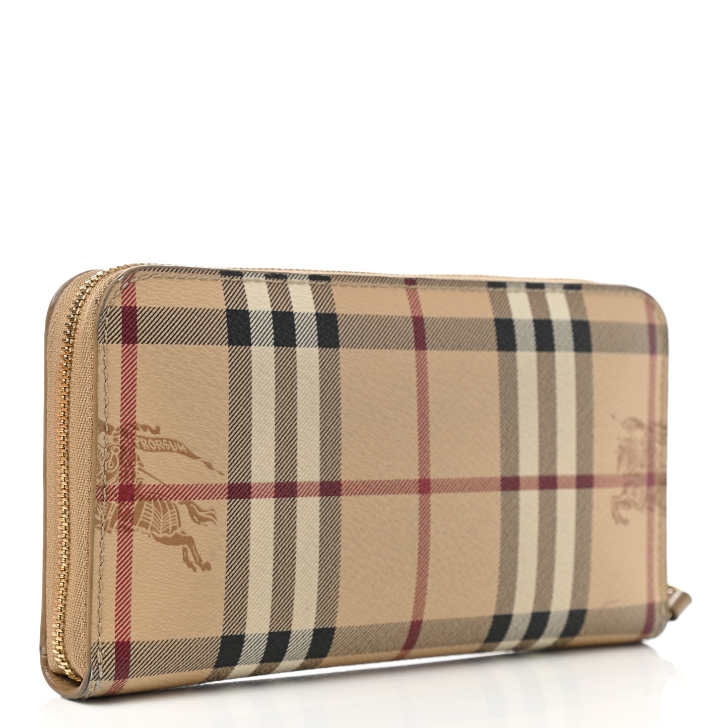 Haymarket Check Large Ziggy Zip Around Wallet Dusty Pink