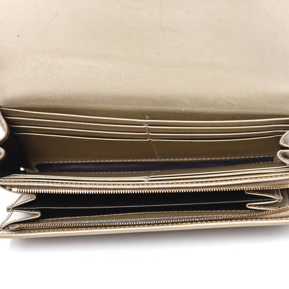 Gucci Monogram Margaux Calfskin Sukey Continental Wallet Beige Ebony Golden Beige 5 of 15