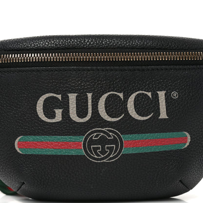 Gucci Grained Calfskin Small Logo Belt Bag Black 8 of 10