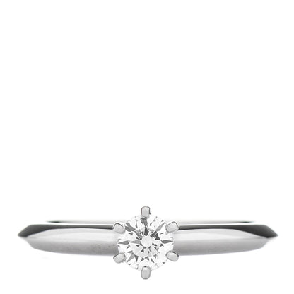 Tiffany Platinum Diamond .24ct Solitaire Engagement Ring 49 5 1 of 6