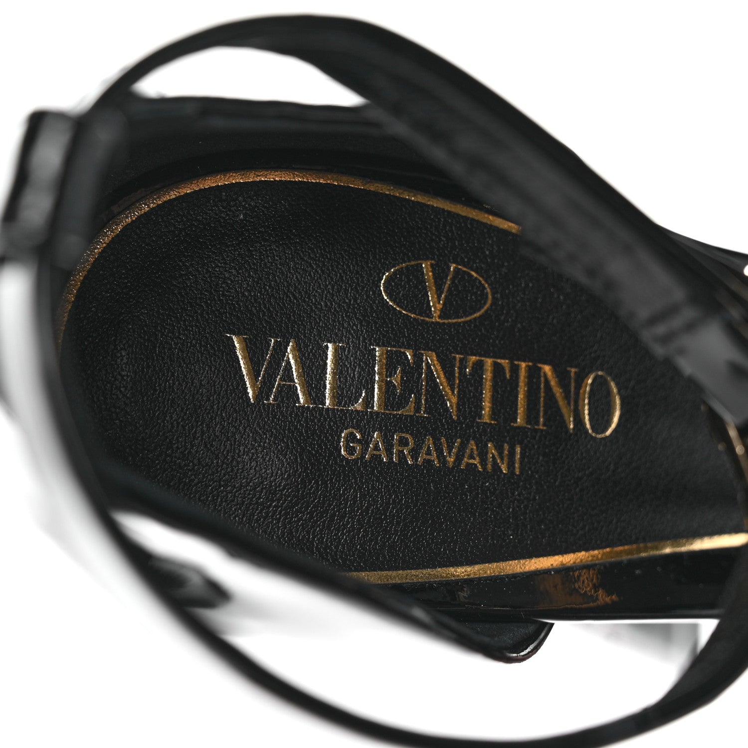 Valentino Garavani Patent DiscoBox 80/180mm Platform Pumps 35 Black 8 of 9