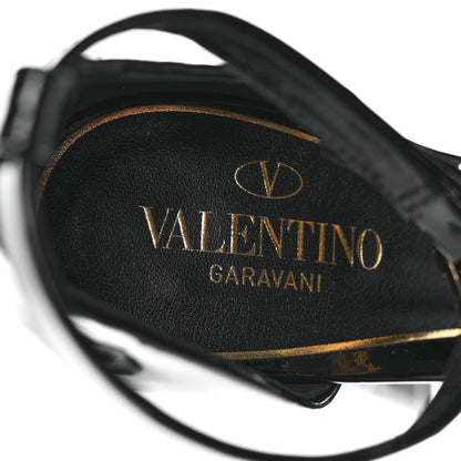 Valentino Garavani Patent DiscoBox 80/180mm Platform Pumps 35 Black 8 of 9