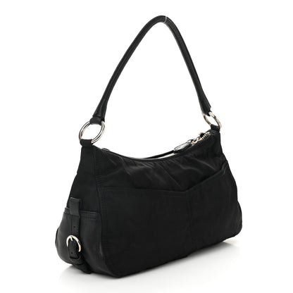 Prada Tessuto Nylon Buffalo Shoulder Bag Black 3 of 10