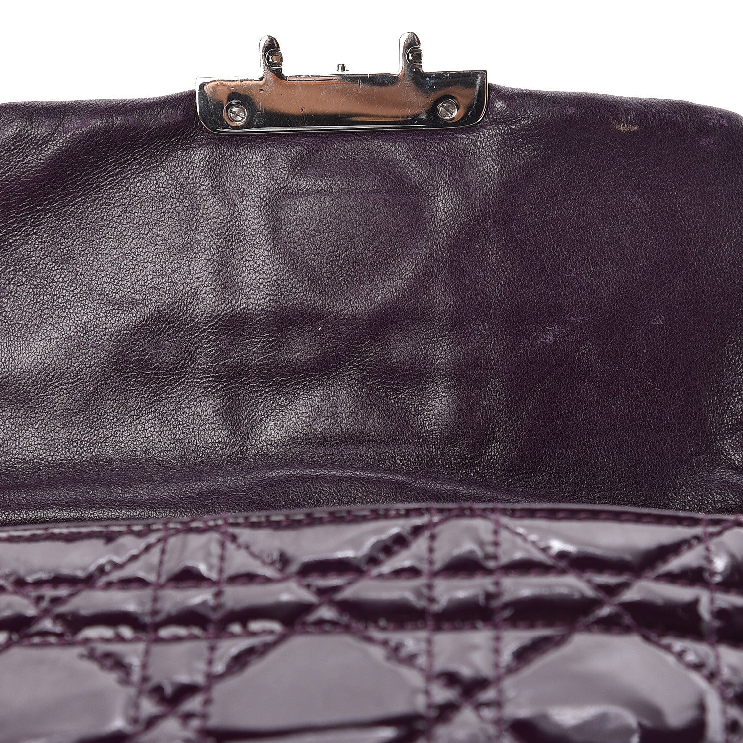 Christian Dior Patent Cannage Mini New Lock Purple 8 of 11