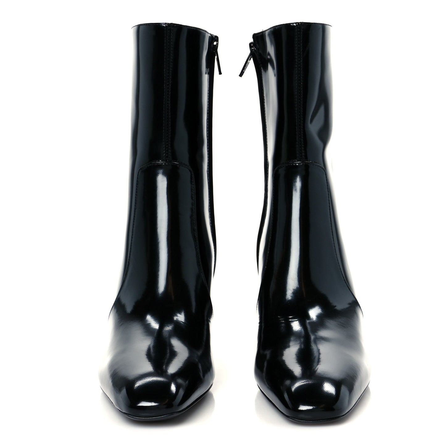 Vitello Marilyn Betty 70 Ankle Zip Boots 36 Black
