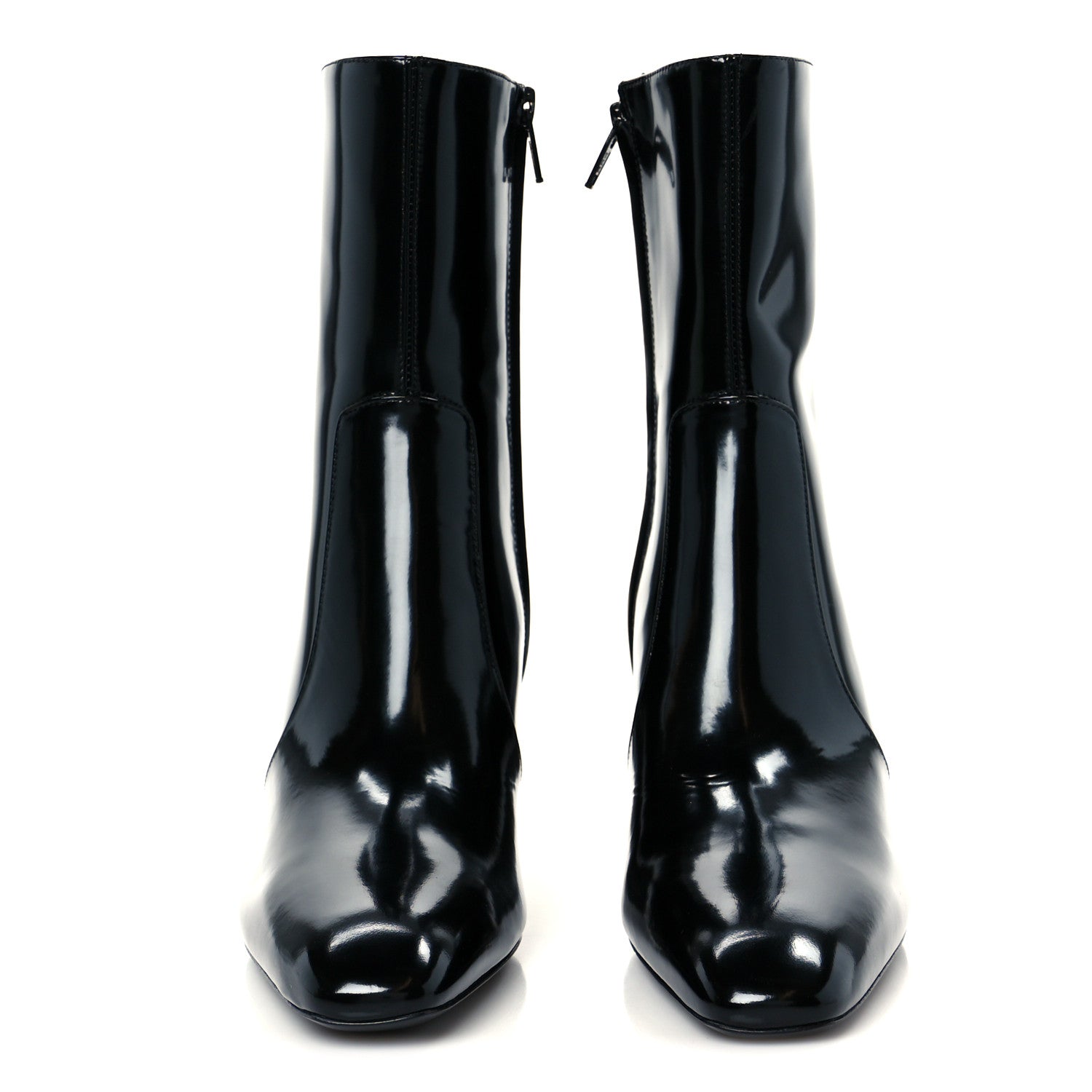 Saint Laurent Vitello Marilyn Betty 70 Ankle Zip Boots 36 Black 3 of 10
