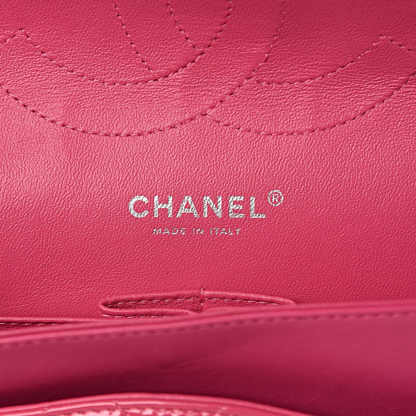 Patent Quilted Jumbo Double Flap Pink