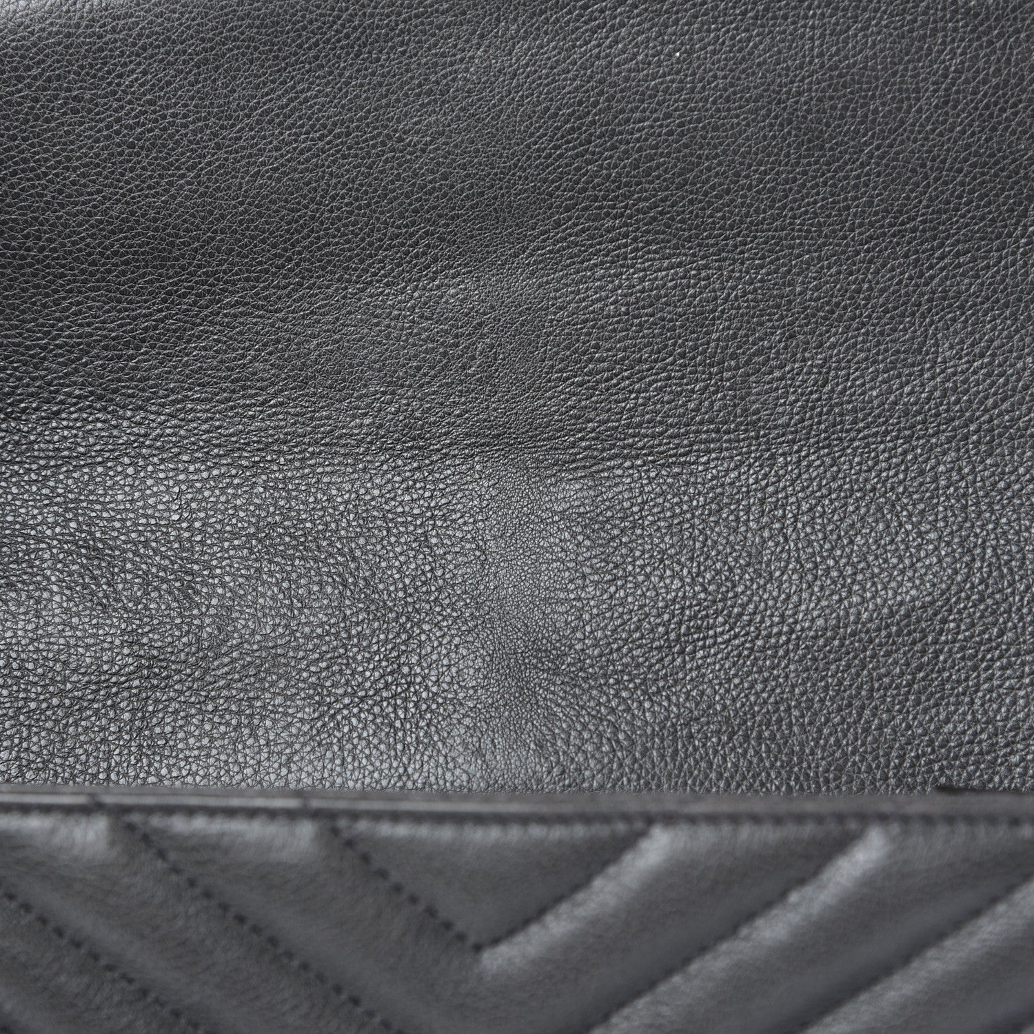 Saint Laurent Sheepskin Matelasse Chevron Monogram Large College Satchel Dark Anthracite 12 of 13