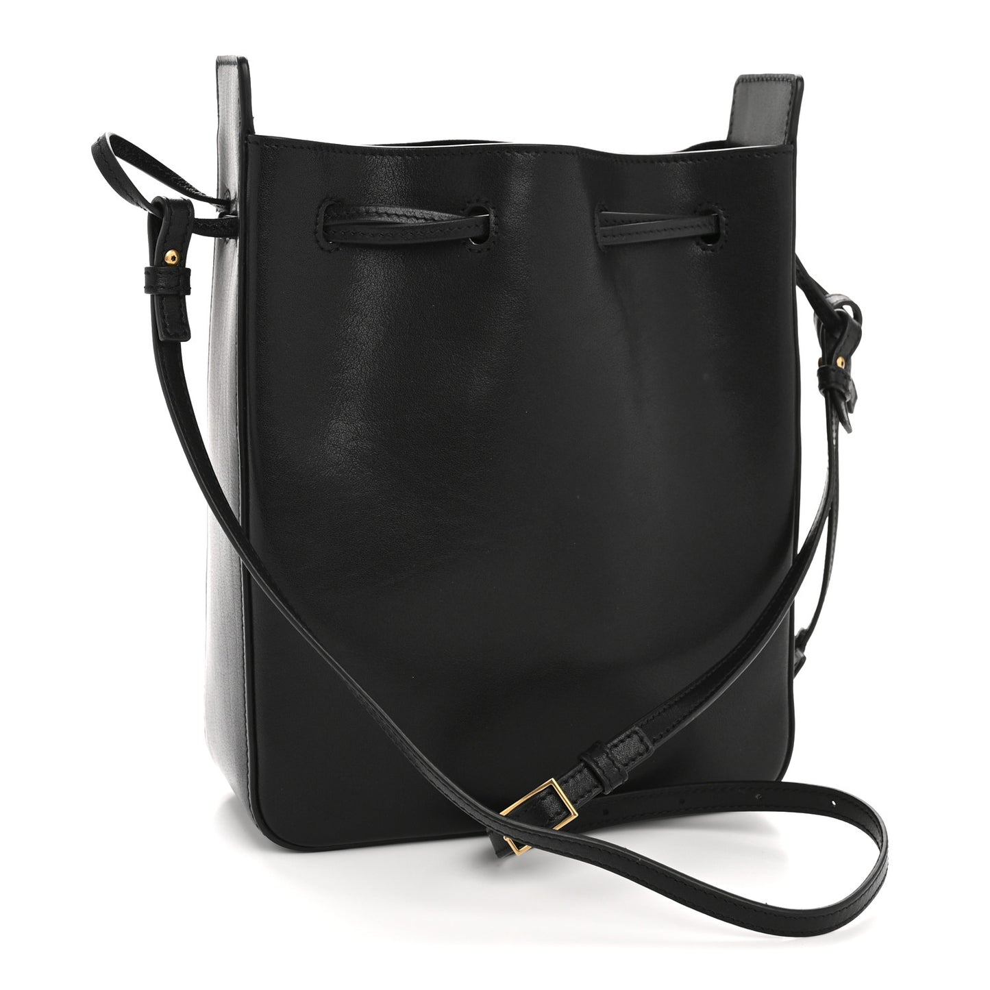 Calfskin Small Bucket Bag Black
