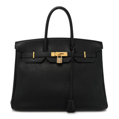 Hermes Taurillon Clemence BIRKIN 35 Black 1 of 17