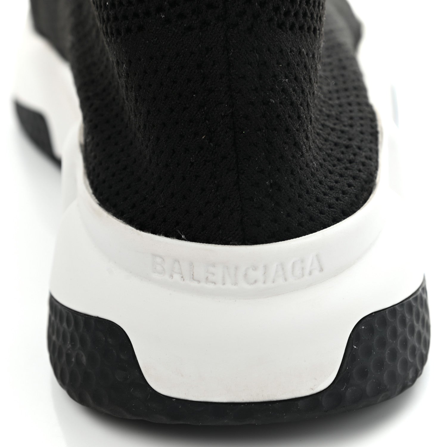 Balenciaga Knit Womens Speed Lace Up Sneakers 39 Black 9 of 12