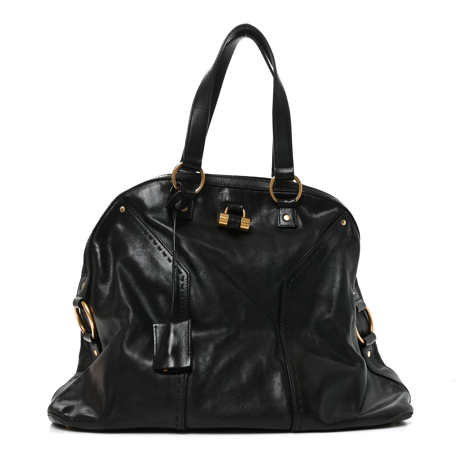 Saint Laurent Calfskin Oversized Muse Black 1 of 9