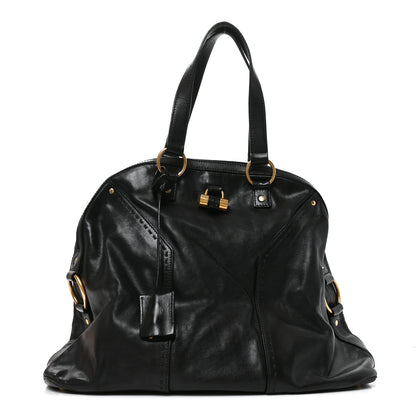 Saint Laurent Calfskin Oversized Muse Black 1 of 9