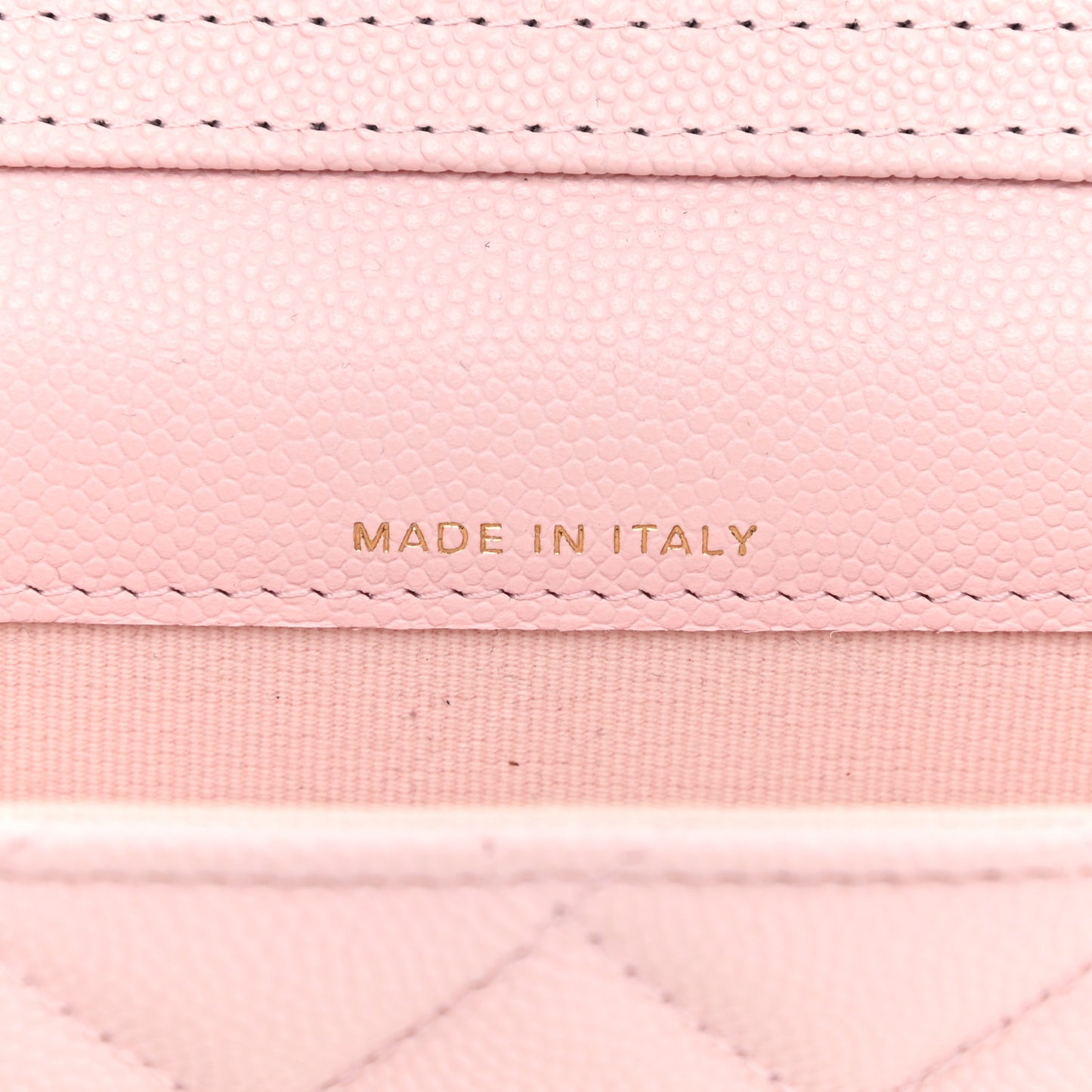 Caviar Quilted Mini Chain Bag Pink