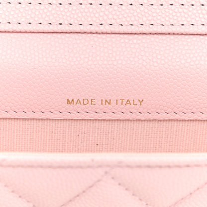 Chanel Caviar Quilted Mini Chain Bag Pink 7 of 12