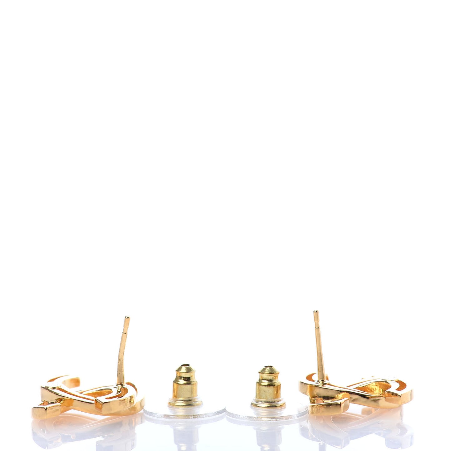 Metal Obazine CC Earrings Gold
