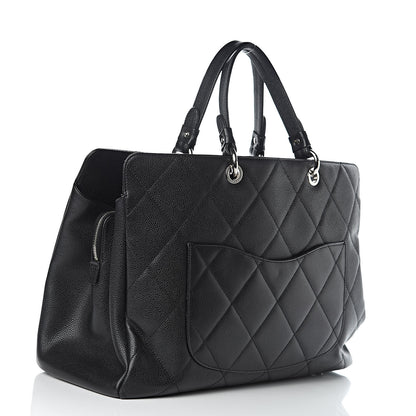 Chanel Soft Caviar Quilted CC Timeless Tote Black 3 of 11