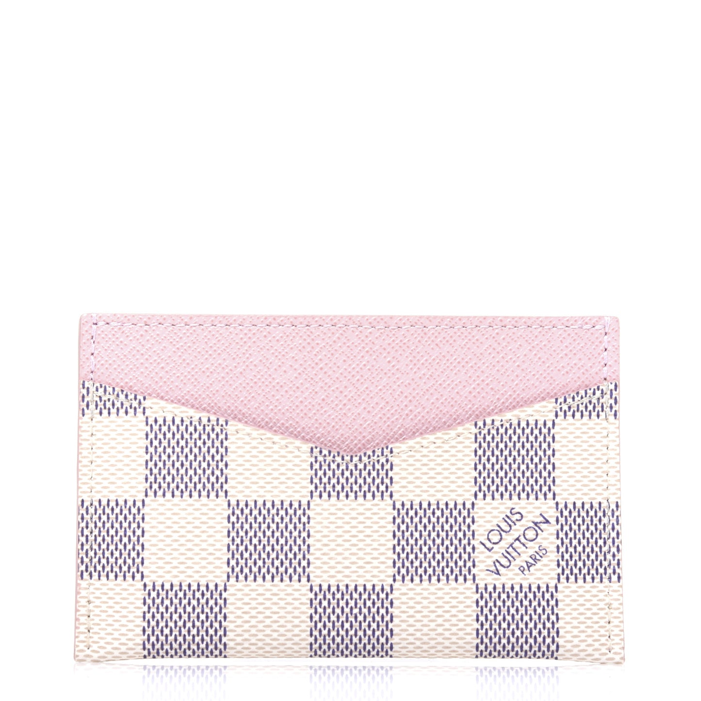 Damier Azur Daily Card Holder Rose Ballerine