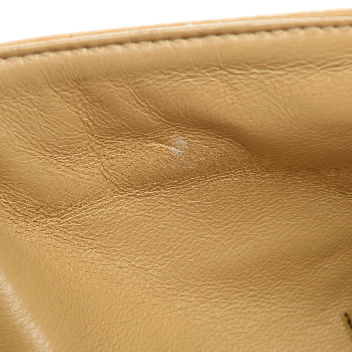 Lambskin East West Chocolate Bar Flap Beige