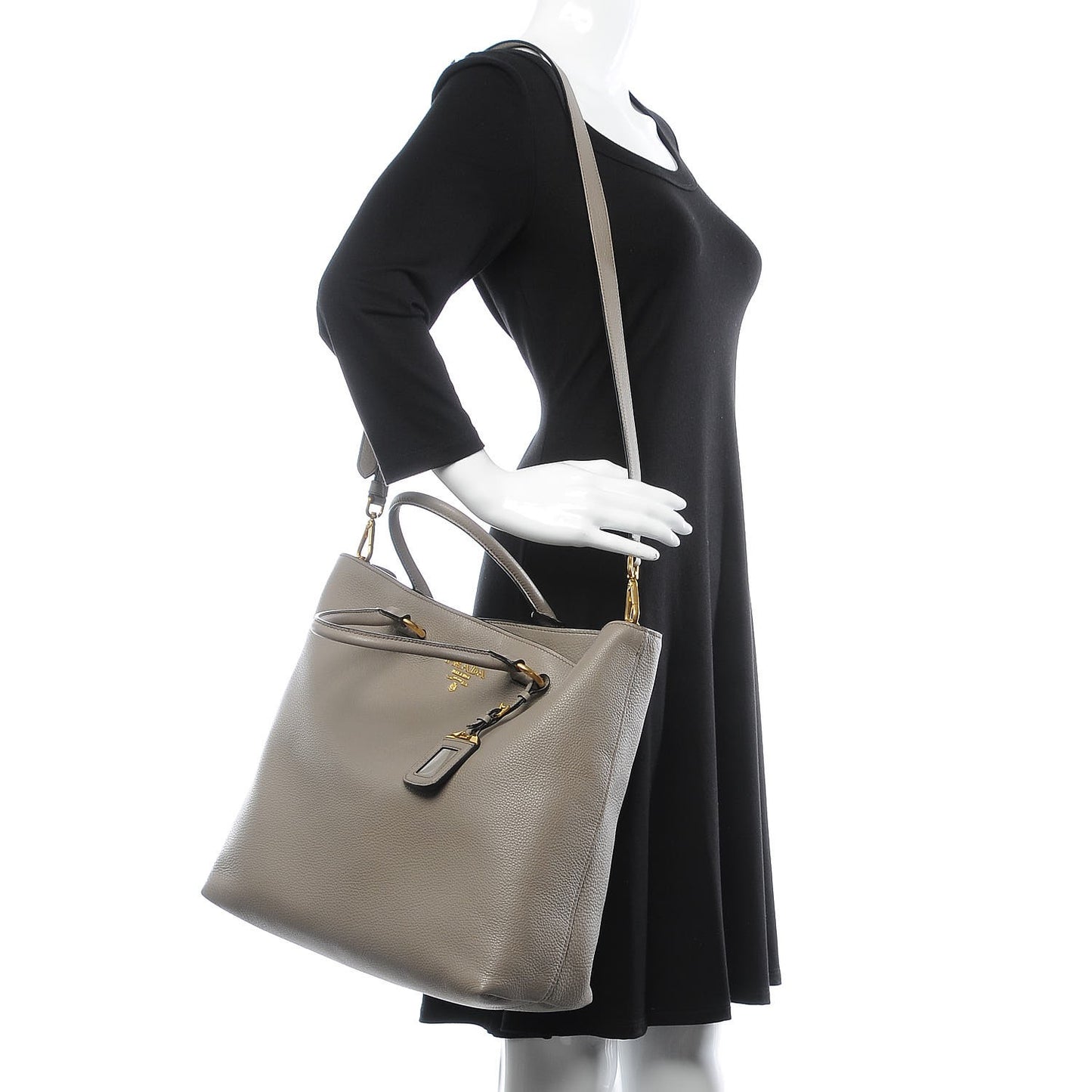 Vitello Phenix Tote Argilla