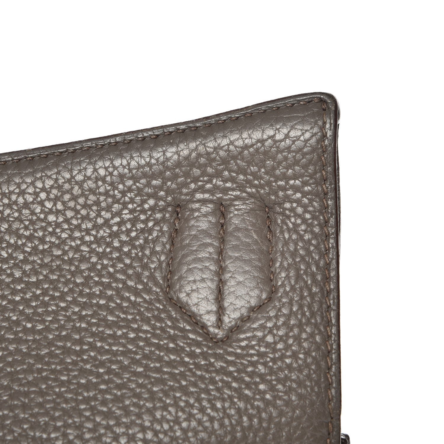 Hermes Taurillon Clemence Jypsiere 37 Etain 28 of 28