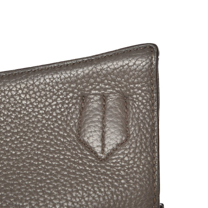 Hermes Taurillon Clemence Jypsiere 37 Etain 28 of 28