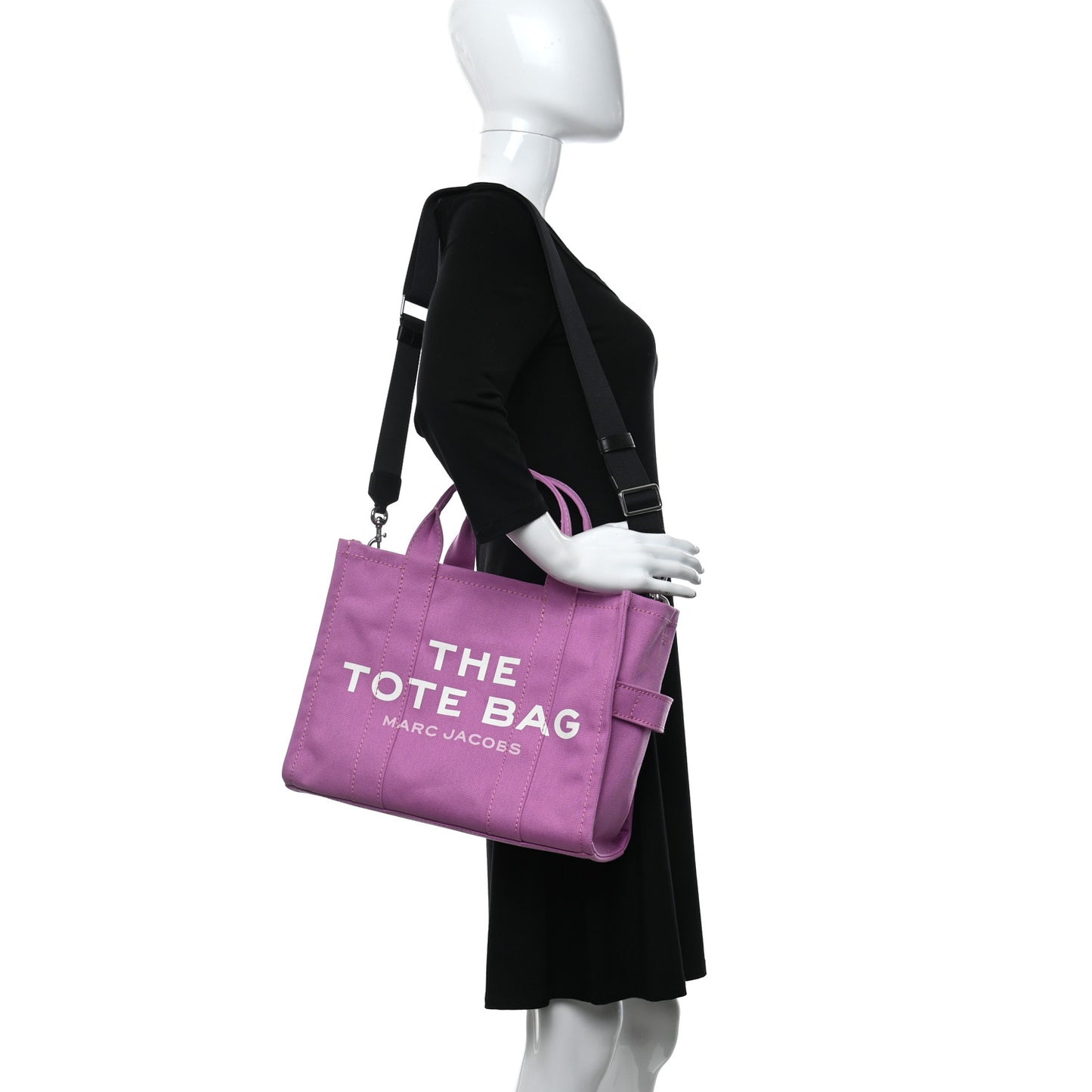Cotton Canvas Medium The Traveler Tote Bag Pink
