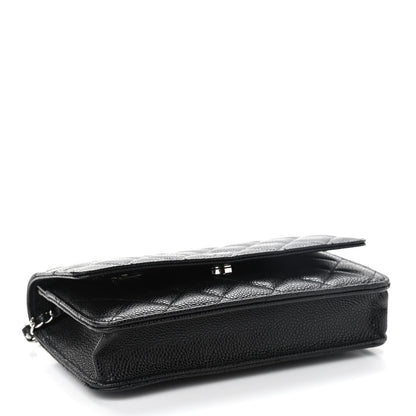 Chanel Caviar Quilted Wallet On Chain WOC Black 4 of 10