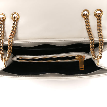 Saint Laurent Calfskin Y Quilted Monogram Small Loulou Chain Satchel Crema Soft 5 of 11