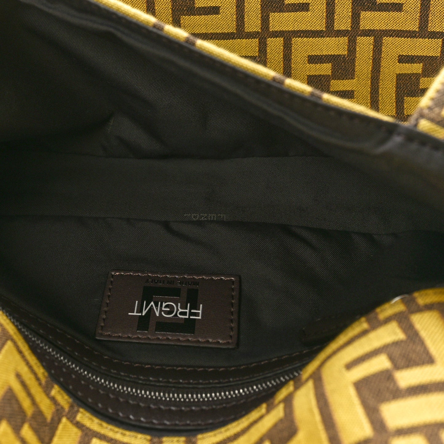 x FRGMT Woven Fabric Jacquard FF Embroidered Baguette Foldable Tote Mimosa