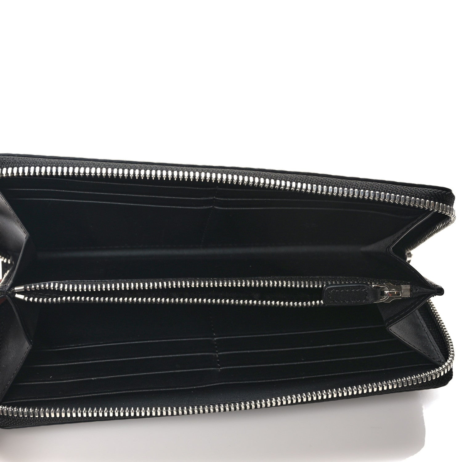 MCM Visetos Large Zip Around Wallet Black 5 of 7
