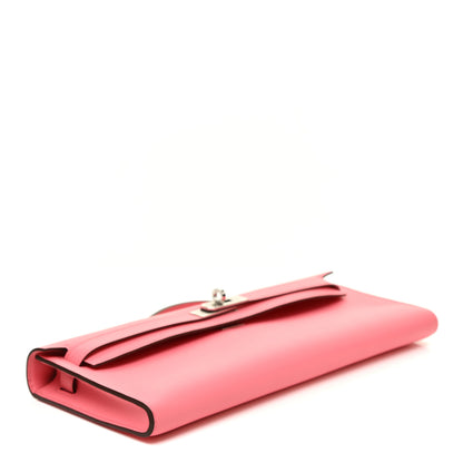 Hermes Swift Kelly Cut Clutch Pochette Rose D'Ete 4 of 14
