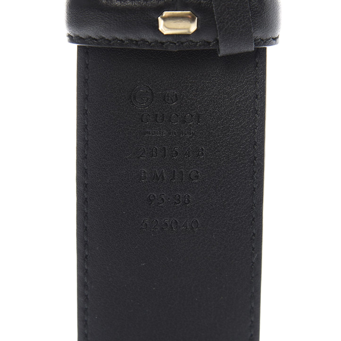 Soft Microguccissima Margaux Calfskin Belt 95 38 Black